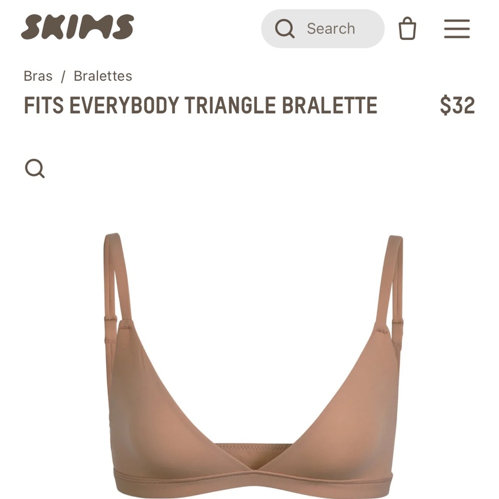 Skims - Triangle Bralette - L